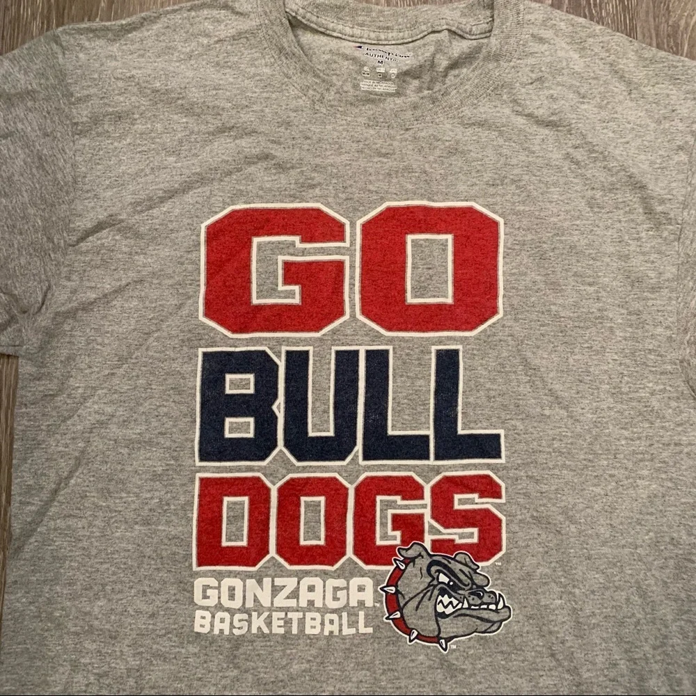 Gonzaga‎ Bulldogs Basketball Champion Authentic T-Shirt Men’s Size Medium​